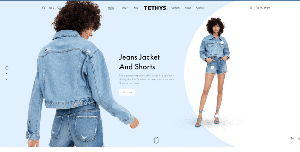 Tethys Theme GPL v1.3.1 – eCommerce fashion and minimalism template