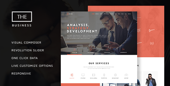 The Business – Powerful One Page Biz WP Theme
