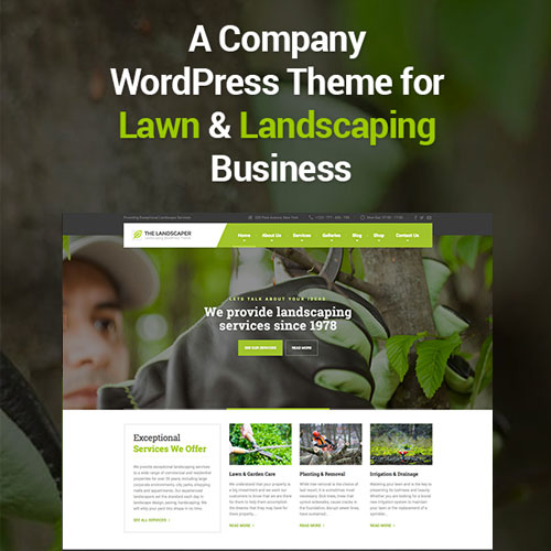 The Landscaper - Lawn & Landscaping WP Theme - Download $4.49