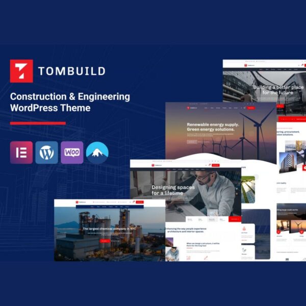 Tombuild – Construction & Engineering WordPress Theme $4.49