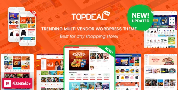 TopDeal Theme GPL v2.3.30 – Multi-Vendor Marketplace Elementor WooCommerce WordPress