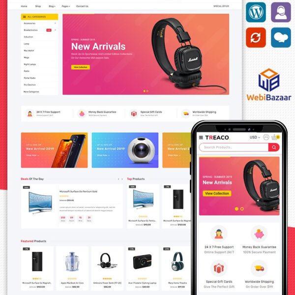 Treaco Electronic WooCommerce Theme