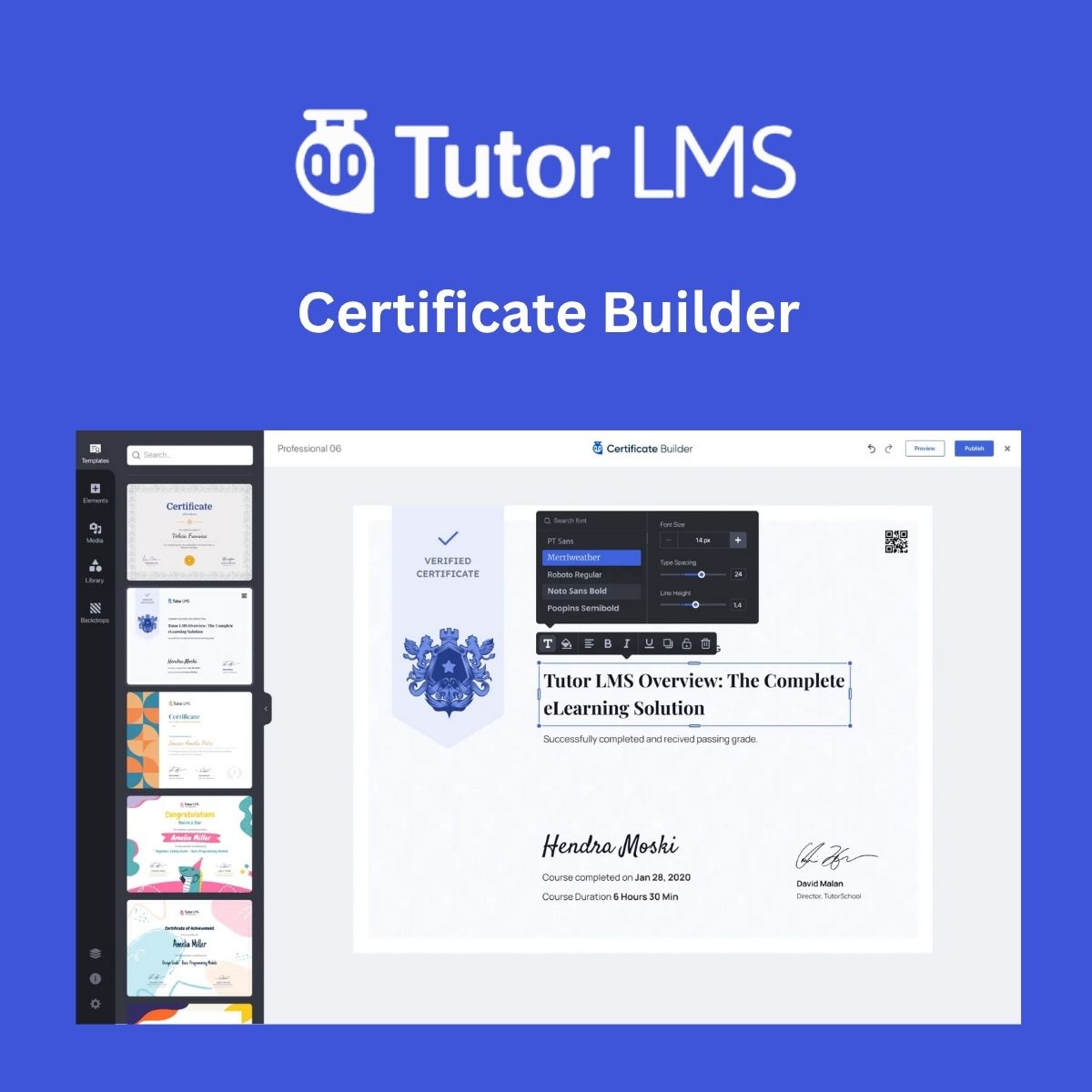 Tutor LMS Pro – Certificate Builder - Download $4.49 Tutor LMS Pro – Certificate Builder - Download $4.49