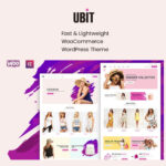 Ubit - Fashion Store WooCommerce Theme - Download $4.49