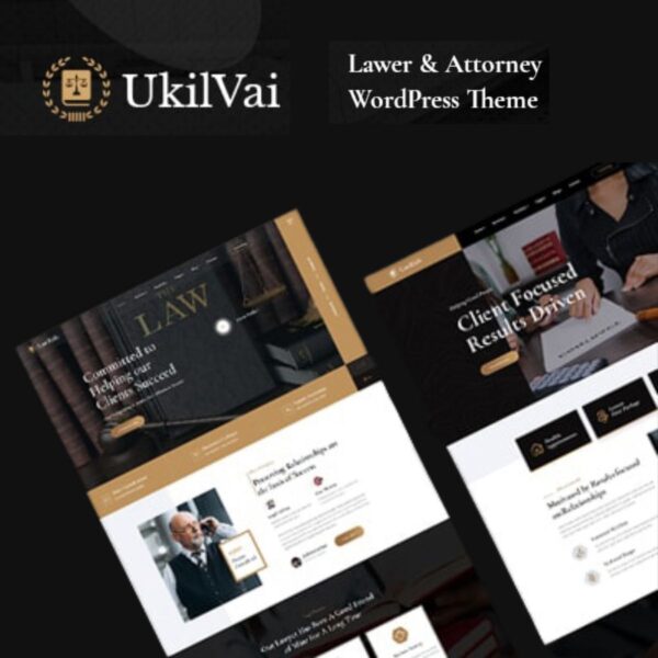 Ukilvai - Lawyer & Attorney WordPress Theme $4.49