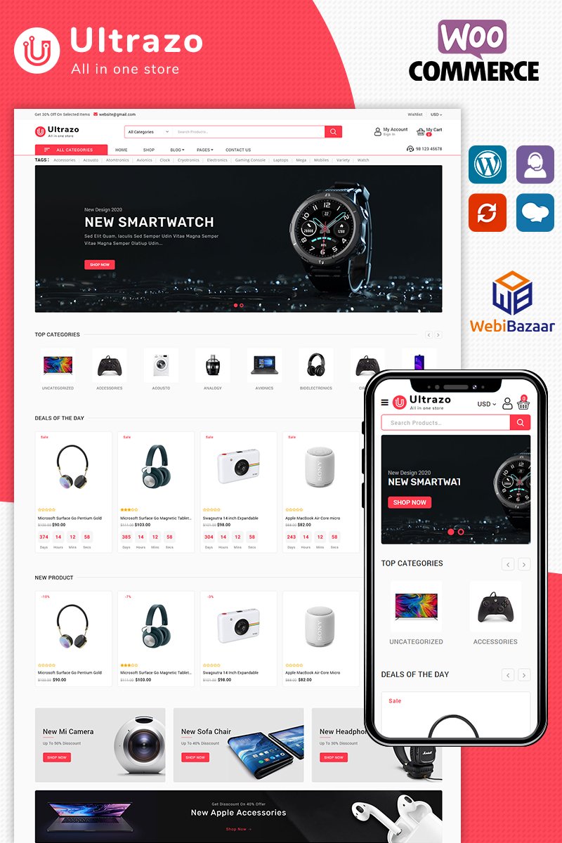Ultrazo Electronics WooCommerce Theme Ultrazo Electronics WooCommerce Theme