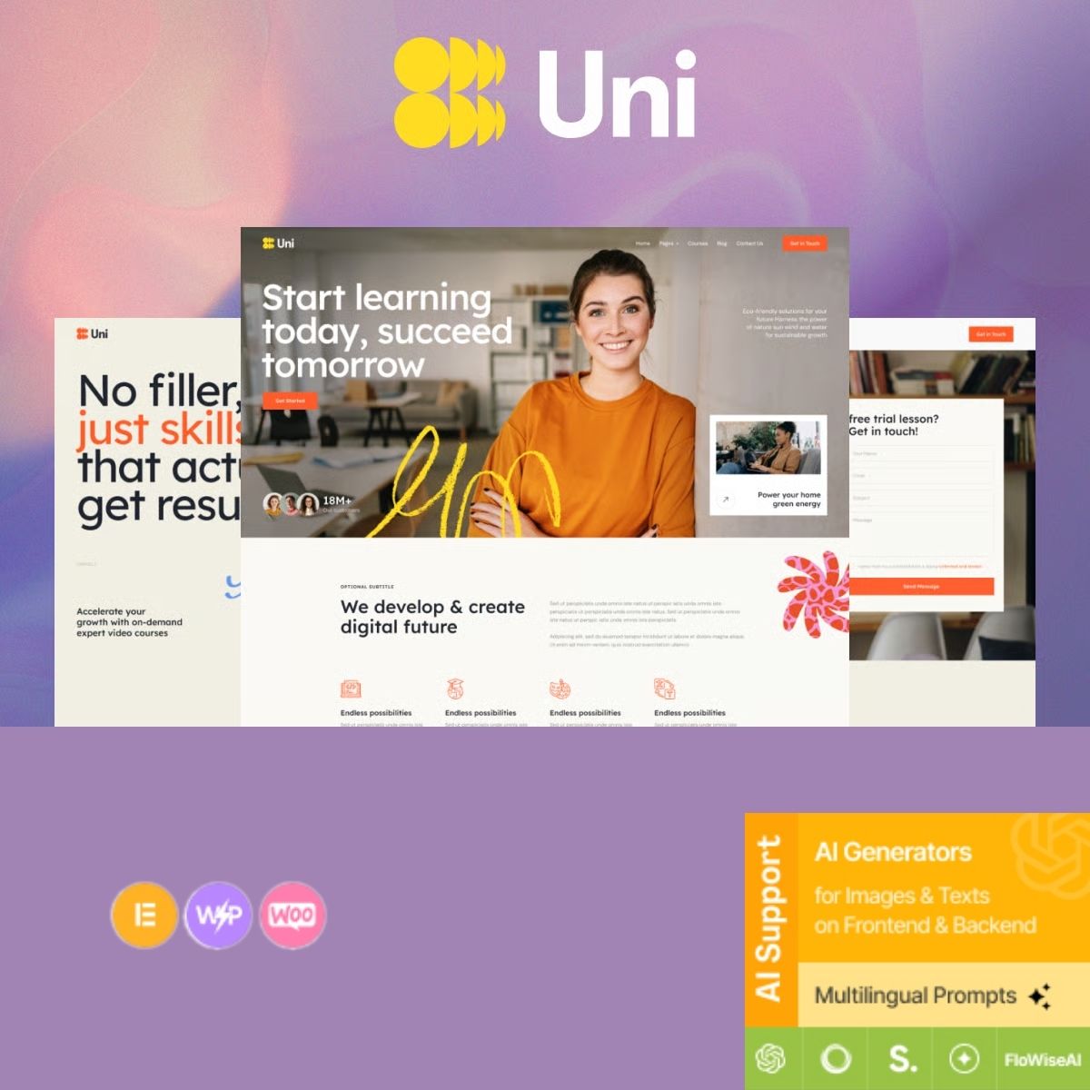 Uni - College, School & Online Courses WordPress Theme $4.49 Uni - College, School & Online Courses WordPress Theme $4.49