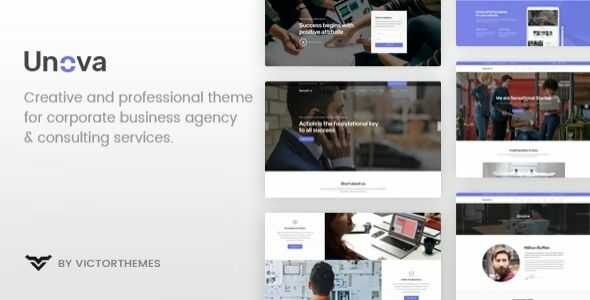 Unova Theme GPL v1.9.1 – Consulting Business WordPress Theme