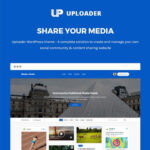 Uploader - Advanced Media Sharing Theme - Download $4.49