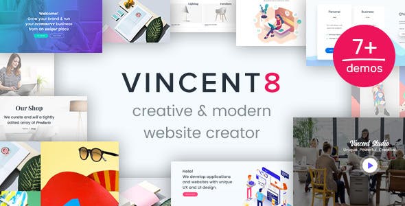 Vincent Eight – Responsive Multipurpose WordPress Theme