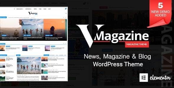 Vmagazine Blog, NewsPaper, Magazine WordPress Themes