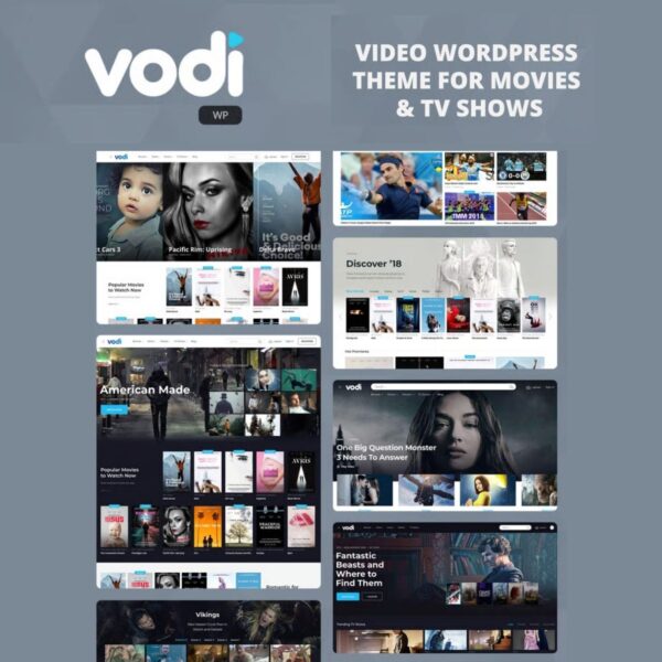 Vodi - Video WordPress Theme for Movies & TV Shows $4.49