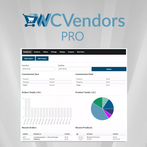 WC Vendors Pro – Shop Inside WordPress Store Download