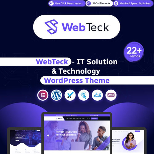 Webteck – IT Solution and AI Technology WordPress Theme - Download $4.49