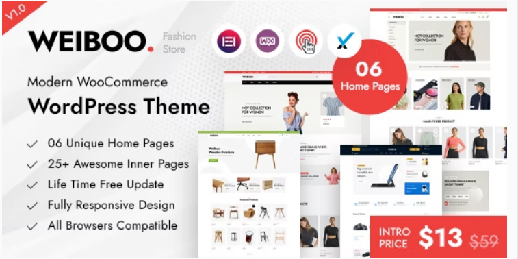 Weiboo Multipurpose WooCommerce Theme Weiboo Multipurpose WooCommerce Theme