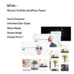 White – Minimal Portfolio WordPress Theme - Download $4.49