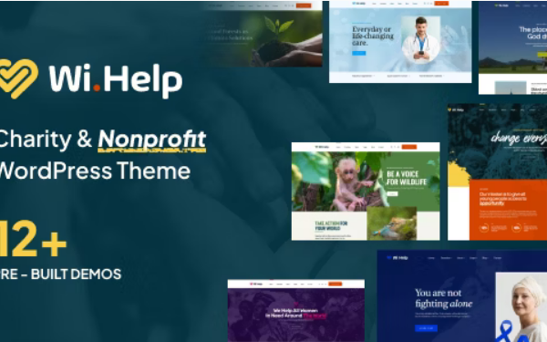 WiHelp Nonprofit Charity WordPress Theme