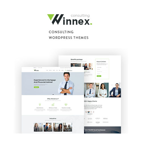 Winnex - Business Consulting WordPress Themes - Download $4.49