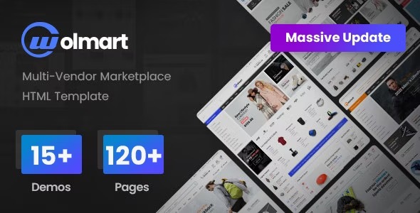 Wolmart – Marketplace eCommerce HTML Template