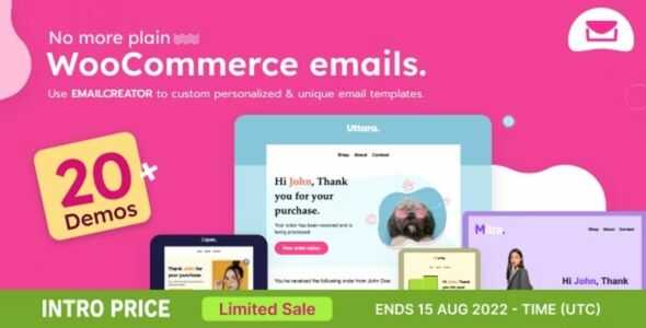 WooCommerce Email Template Customizer GPL v1.2.13 – Email Creator