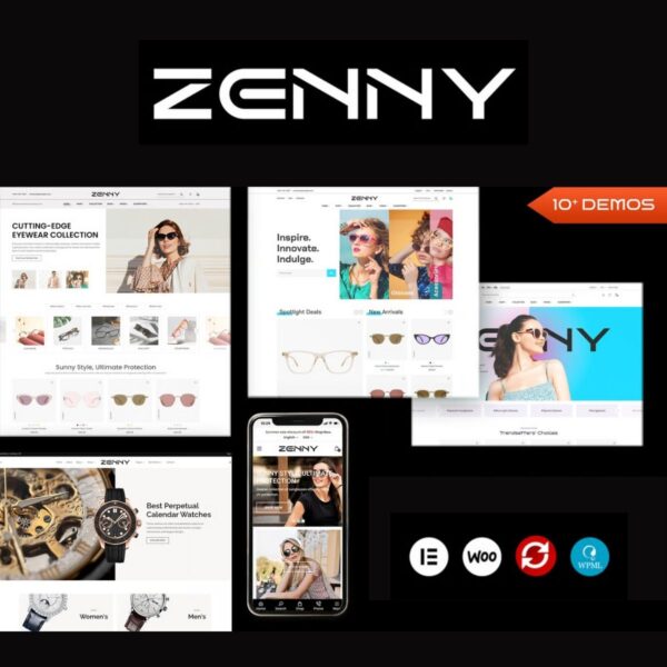 Zenny - Jewelry, Watches & Glasses Elementor WooCommerce WordPress Theme - Download $4.49